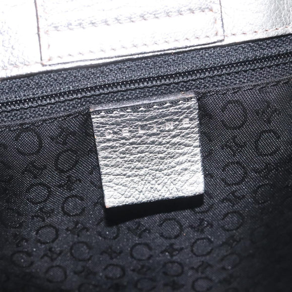 CELINE C Sulky Circle Shoulder Bag Canvas Navy Clear Auth 114765