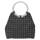 CELINE C Sulky Circle Shoulder Bag Canvas Navy Clear Auth 114765-13