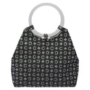 CELINE C Sulky Circle Shoulder Bag Canvas Navy Clear Auth 114765-2