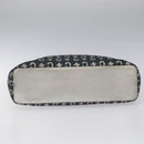 CELINE C Sulky Circle Shoulder Bag Canvas Navy Clear Auth 114765-5