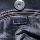 BURBERRY Nova Check Hand Bag PVC Beige Silver Auth 114766-10