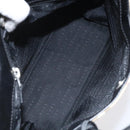 BURBERRY Nova Check Hand Bag PVC Beige Silver Auth 114766-11