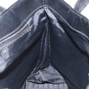 BURBERRY Nova Check Hand Bag PVC Beige Silver Auth 114766-18