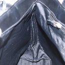 BURBERRY Nova Check Hand Bag PVC Beige Silver Auth 114766-19