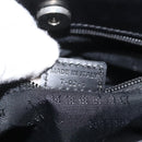 BURBERRY Nova Check Hand Bag PVC Beige Silver Auth 114766-12