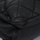 Salvatore Ferragamo Vara Quilted Chain Bag Leather Black Gold Auth 114789-15