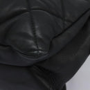 Salvatore Ferragamo Vara Quilted Chain Bag Leather Black Gold Auth 114789-16