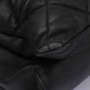 Salvatore Ferragamo Vara Quilted Chain Bag Leather Black Gold Auth 114789-8