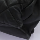 Salvatore Ferragamo Vara Quilted Chain Bag Leather Black Gold Auth 114789-17