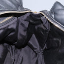 Salvatore Ferragamo Vara Quilted Chain Bag Leather Black Gold Auth 114789-22