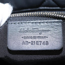 Salvatore Ferragamo Vara Quilted Chain Bag Leather Black Gold Auth 114789-12