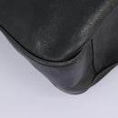GUCCI Bamboo Hand Bag Leather 2way Black Gold 001 1781 1577 Auth 114799-15
