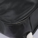 GUCCI Bamboo Hand Bag Leather 2way Black Gold 001 1781 1577 Auth 114799-17