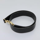 GUCCI Bamboo Hand Bag Leather 2way Black Gold 001 1781 1577 Auth 114799-22