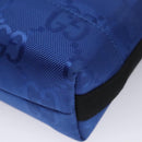 GUCCI GG Canvas Shoulder Bag Blue 643858 Auth 114858AV-15