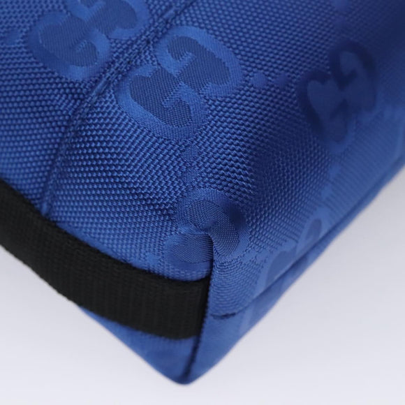 GUCCI GG Canvas Shoulder Bag Blue 643858 Auth 114858AV