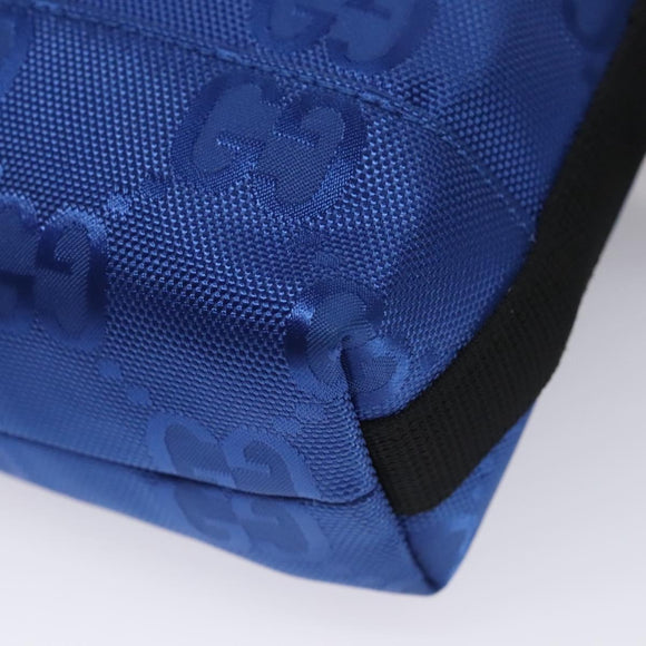 GUCCI GG Canvas Shoulder Bag Blue 643858 Auth 114858AV