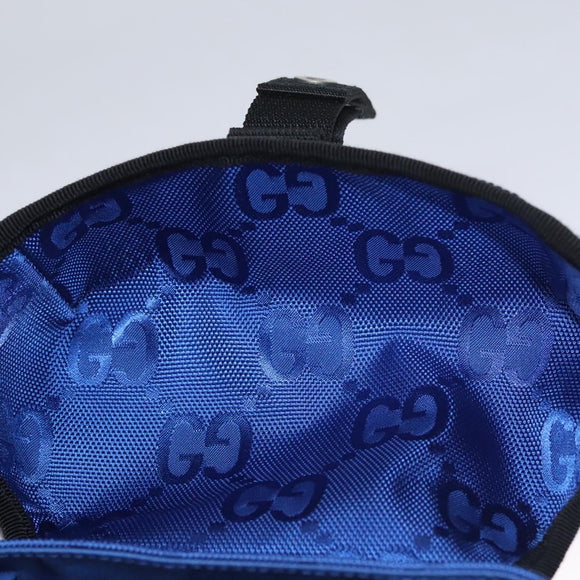 GUCCI GG Canvas Shoulder Bag Blue 643858 Auth 114858AV