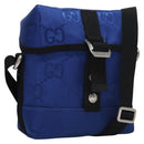 GUCCI GG Canvas Shoulder Bag Blue 643858 Auth 114858AV-1