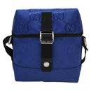 GUCCI GG Canvas Shoulder Bag Blue 643858 Auth 114858AV-13