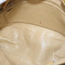 CHANEL Chain Shoulder Bag Leather Gold CC Auth 114863-17