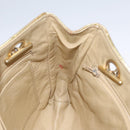 CHANEL Chain Shoulder Bag Leather Gold CC Auth 114863-19