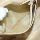 CHANEL Chain Shoulder Bag Leather Gold CC Auth 114863-21