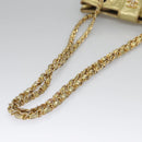 CHANEL Chain Shoulder Bag Leather Gold CC Auth 114863-8