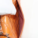 CHANEL Matelasse Chain Shoulder Bag Enamel Orange CC Auth 114864-33