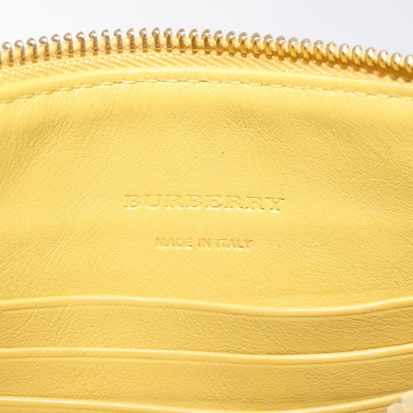 BURBERRY Nova Check Shoulder Bag Canvas Beige Gold Auth 114865