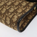 Christian Dior Trotter Canvas Shoulder Bag Brown Auth 114870-14