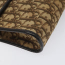 Christian Dior Trotter Canvas Shoulder Bag Brown Auth 114870-15