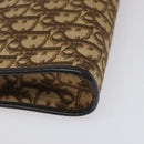 Christian Dior Trotter Canvas Shoulder Bag Brown Auth 114870-17