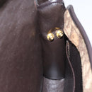 Christian Dior Trotter Canvas Shoulder Bag Brown Auth 114870-18