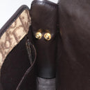 Christian Dior Trotter Canvas Shoulder Bag Brown Auth 114870-19