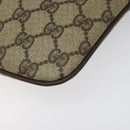 GUCCI GG Supreme Web Sherry Line Bag PVC Beige Gold Red 904 02 047 Auth 114872-14