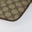 GUCCI GG Supreme Web Sherry Line Bag PVC Beige Gold Red 904 02 047 Auth 114872-13