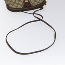 GUCCI GG Supreme Web Sherry Line Bag PVC Beige Gold Red 904 02 047 Auth 114872-7