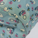 Miu Miu Pouch Nylon Light Blue Silver Auth 114880-15