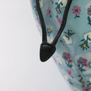 Miu Miu Pouch Nylon Light Blue Silver Auth 114880-10