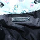 Miu Miu Pouch Nylon Light Blue Silver Auth 114880-11