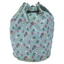 Miu Miu Pouch Nylon Light Blue Silver Auth 114880-2