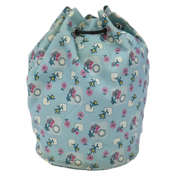 Miu Miu Pouch Nylon Light Blue Silver Auth 114880 - 0