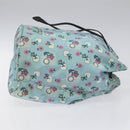 Miu Miu Pouch Nylon Light Blue Silver Auth 114880-3