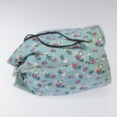 Miu Miu Pouch Nylon Light Blue Silver Auth 114880-4