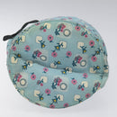 Miu Miu Pouch Nylon Light Blue Silver Auth 114880-6