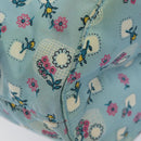 Miu Miu Pouch Nylon Light Blue Silver Auth 114880-14