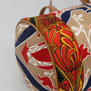 PRADA Shoulder Bag Silk Beige Gold Auth 114898V-14