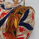 PRADA Shoulder Bag Silk Beige Gold Auth 114898V-15