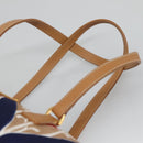 PRADA Shoulder Bag Silk Beige Gold Auth 114898V-8